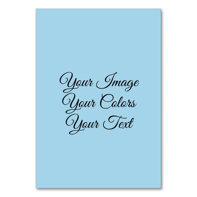 Create Your Own Table Number (Front)