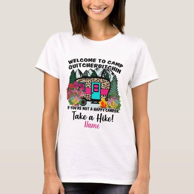 Create Your Own Take a Hike Camping T-Shirt (Front)
