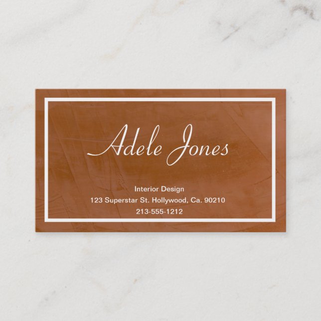 Create Your Own Tangerine Business Card (Front)