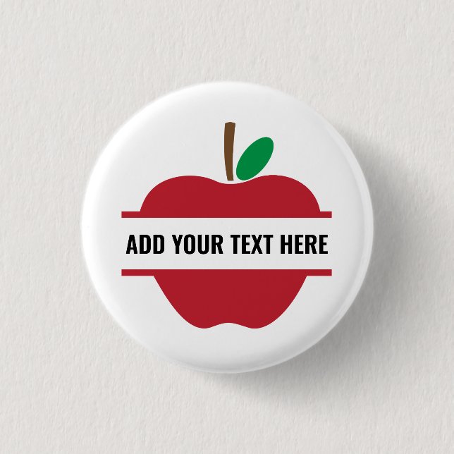 Create Your Own Teacher Monogram Personalized  1 Inch Round Button (Front)