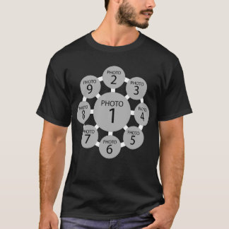 Create your own TEMPLATE 9 PHOTO COLLAGE T-Shirt