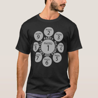 Create your own TEMPLATE 9 PHOTO COLLAGE T-Shirt