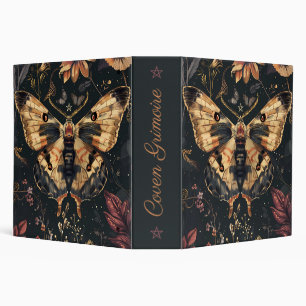 Create Your Own Terracotta Burgundy Moth Floral Binder