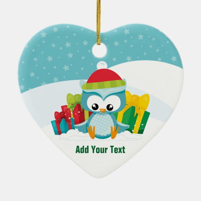 Create your own text and design :-) ceramic orname ceramic ornament (Back)