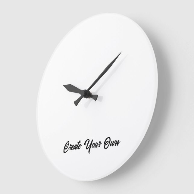 Create your own text and design :-) large clock (Angle)