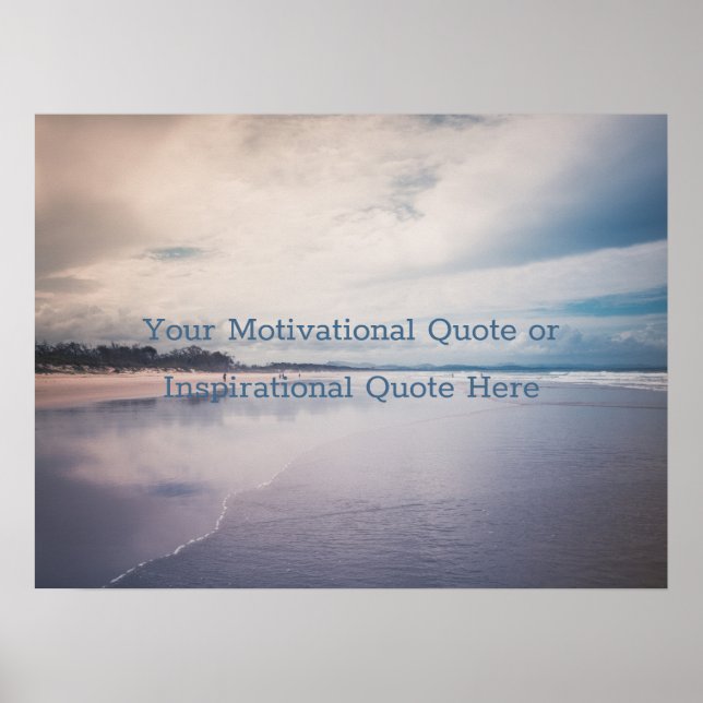 Create Your Own Text Inspirational Motivational Po Poster (Front)