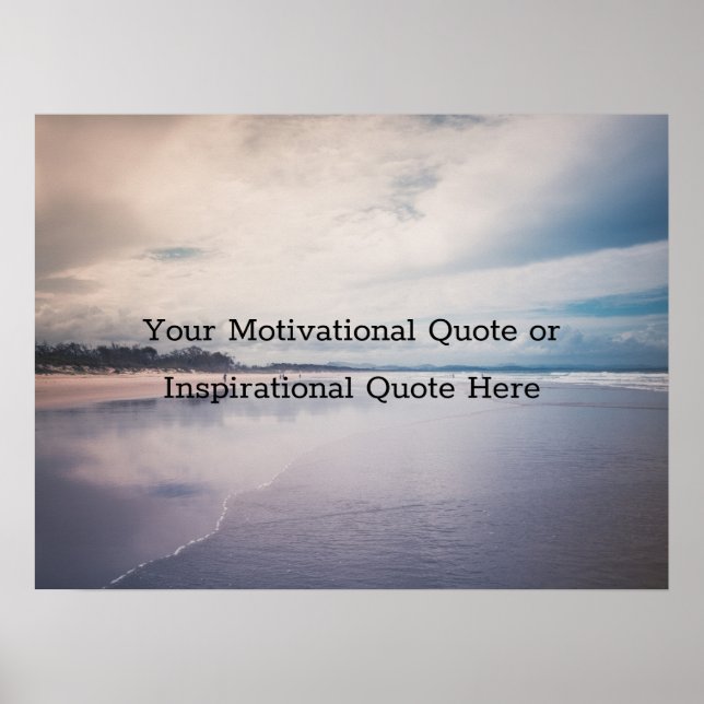 Create Your Own Text Inspirational Motivational Poster (Front)
