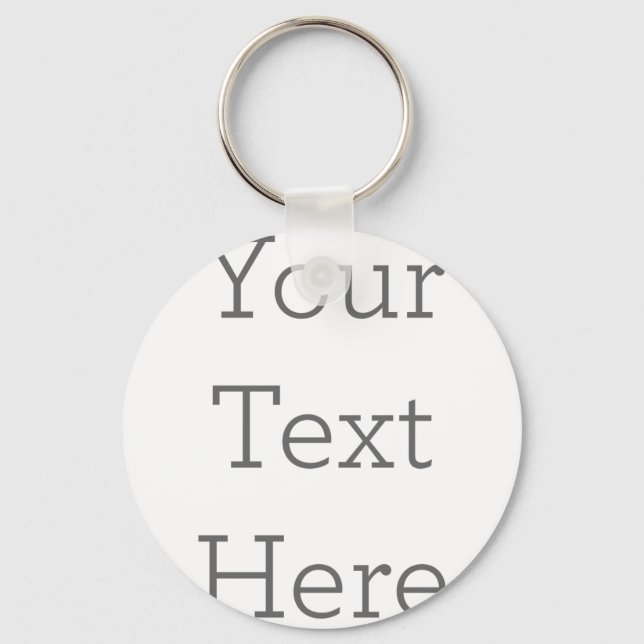 Metal Circle Keychain, 5.08 cm (Front)