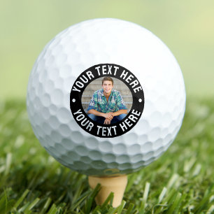 Create your Own Text Photo Golf Balls