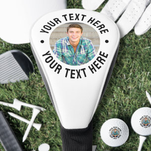Create your Own Text Photo Golf Head Cover