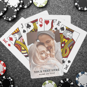 Create Your Own Text Photo Playing Cards