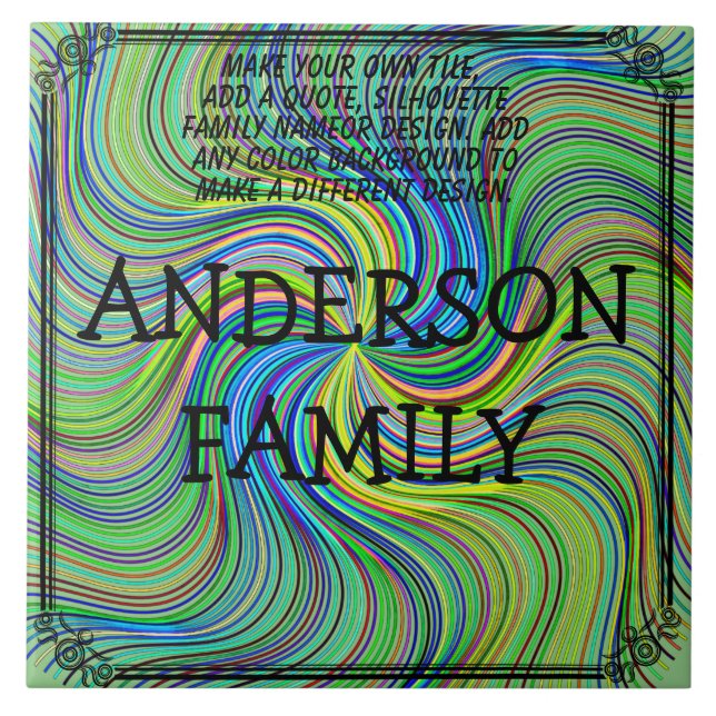 CREATE YOUR OWN   TILE (Front)