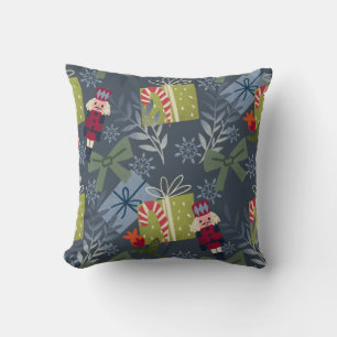Create Your Own Tin Soldier Blue Throw Pillow