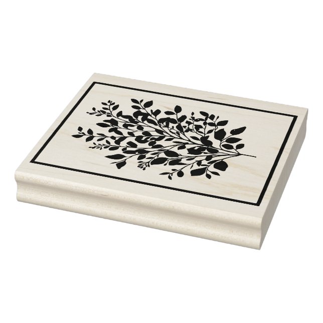 Create Your Own Tiny Leaves Herbal Sprig Rubber Stamp (Stamp)