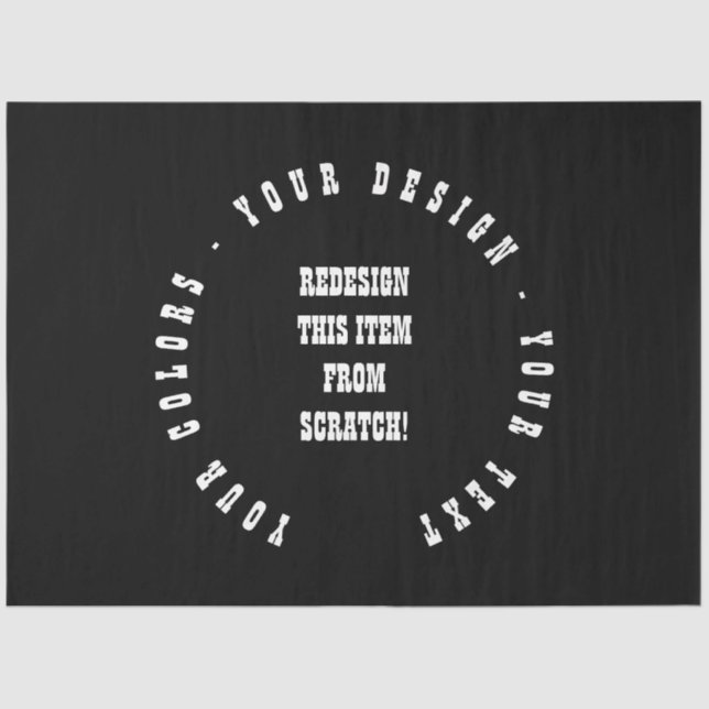 Create Your Own Tissue Paper (Front)