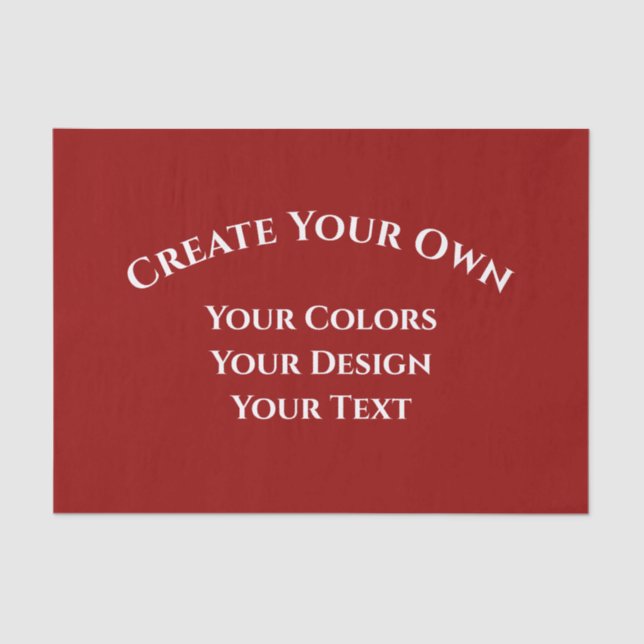 Create Your Own Tissue Paper (Front)