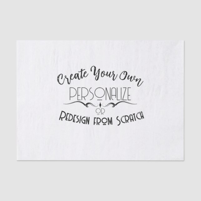 Create Your Own Tissue Paper (Front)