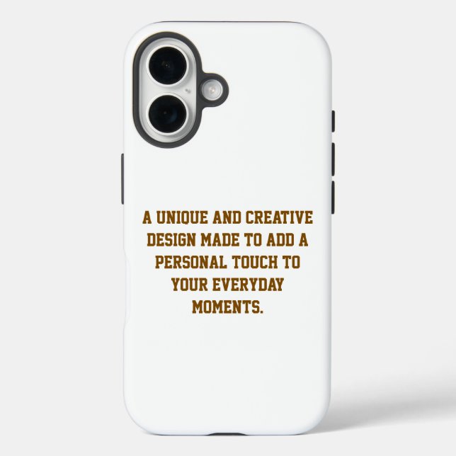 Create Your Own Tough iPhone 16 Case (Back)