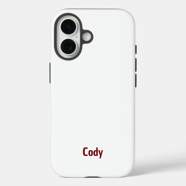 Create Your Own Tough iPhone 16 Case (Back)