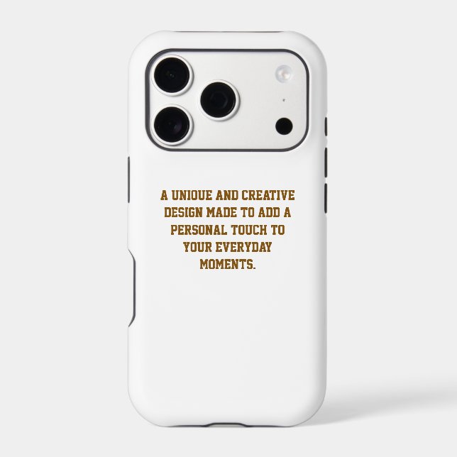 Create Your Own Tough iPhone 17 Pro Case (Back)