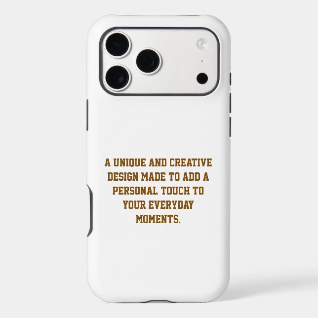Create Your Own Tough iPhone 17 Pro Max Case (Back)