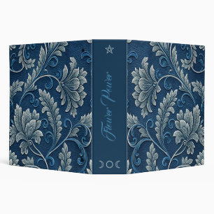 Create Your Own Tourquoise Embossed Vintage Floral Binder