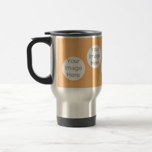 create your own travel Mug cup with photos peach