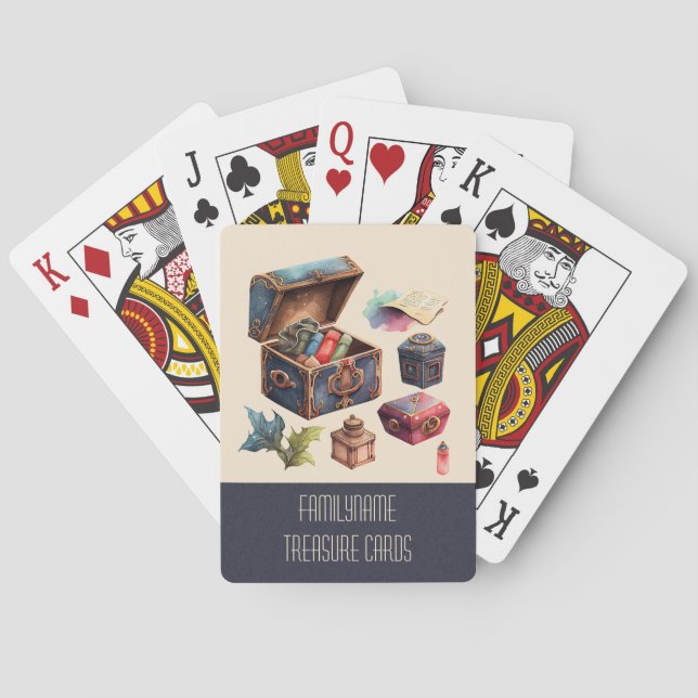 Create Your Own Treasured Memories Treasure Box Playing Cards (Back)