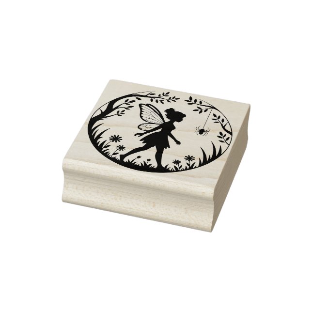 Create Your Own Tree Framed Daisy Fairy Rubber Stamp (Stamp)
