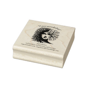 Create Your Own Tree Nymph Dryad Fairy Queen Rubber Stamp