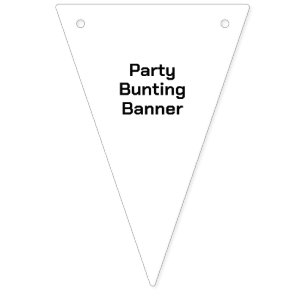 Create your own triangle party bunting banner