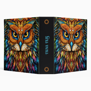 Create Your Own Tribal Boho Owl Totem Animal Binder
