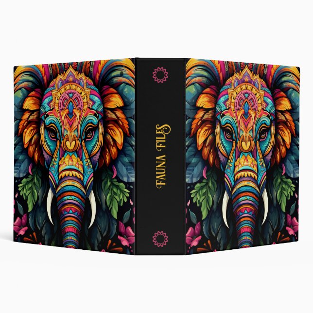 Create Your Own Tribal Elephant Matriarch Binder (Background)