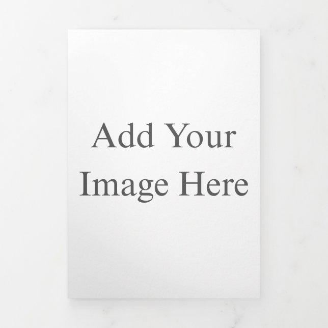 Create Your Own Trifold Letter Fold Announcement (Cover)