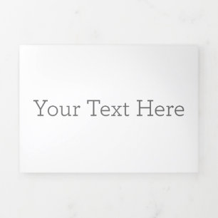 Create Your Own Trifold Letter Fold Invitation