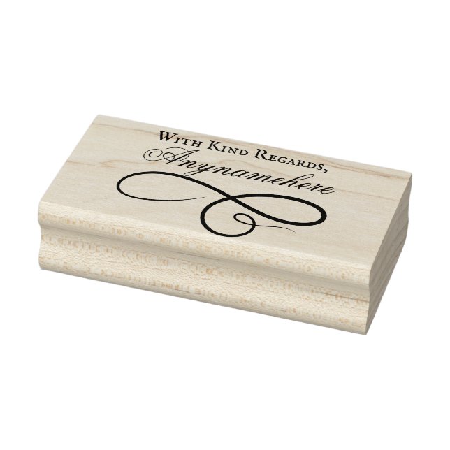 Create Your Own Triple Loop Calligraphy Ornament Rubber Stamp (Stamp)