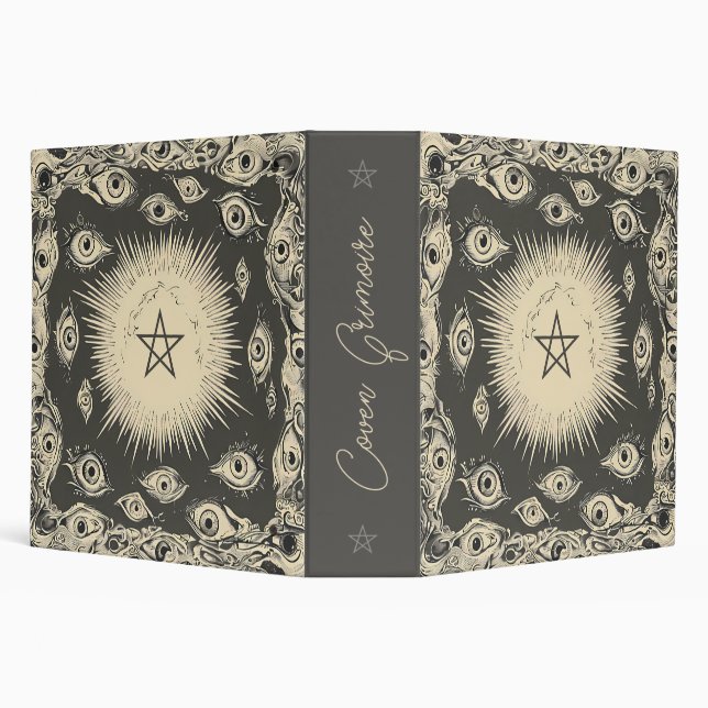Create Your Own Trippy Retro Evil Eyes Binder (Background)
