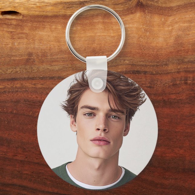Create your Own Tw0 Photo Custom 2 Picture Keychain (Front)