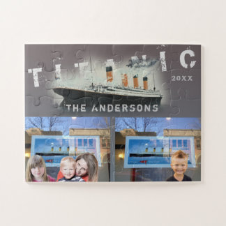 Create Your Own Two Photo Titanic Collage Jigsaw Puzzle