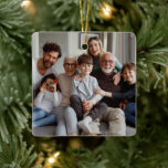 Create Your Own Two-sided Photos  Ceramic Ornament<br><div class="desc">Create Your Own Two-sided Photos Ceramic Ornament. Add two family photos on the front and back to make a fun Christmas tree ornament.
Choose the style from the options menu.</div>