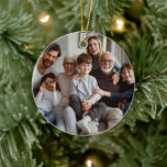 Create Your Own Two-sided Photos  Ceramic Ornament<br><div class="desc">Create Your Own Two-sided Photos Ceramic Ornament. Add two family photos on the front and back to make a fun Christmas tree ornament.
Choose the style from the options menu.</div>