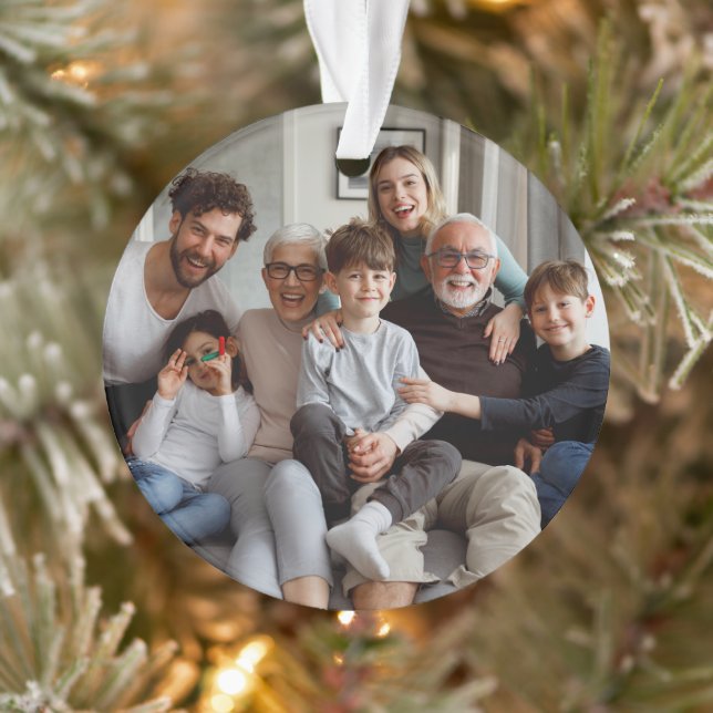 Create Your Own Two-sided Photos  Ornament (Tree)