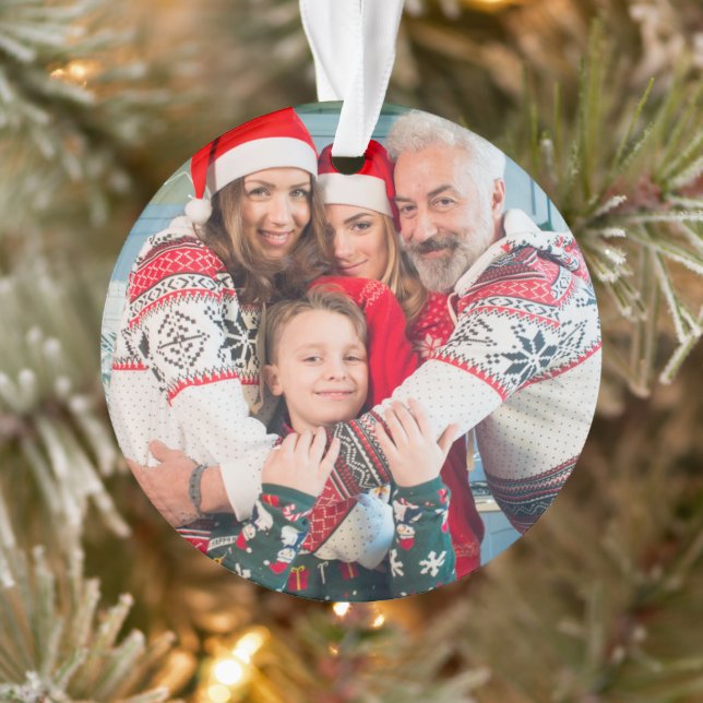 Create Your Own Two-sided Photos Ornament (Tree)