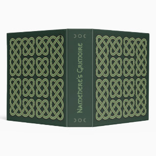 Create Your Own Two Tone Green Celtic Knotwork Binder