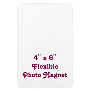 Create your own unique 4" x 6" Flexible Photo Magnet