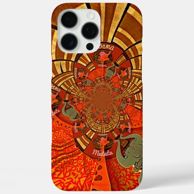 Create Your Own Unique African Giraffe Art Design Case-Mate iPhone Case (Back)