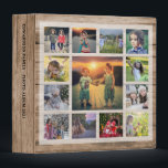 Create your own unique family photo collage rustic binder<br><div class="desc">Create your own family photo collage unique binder.
Add your own personal photos,  text and name and create a very personal and unique binder.</div>