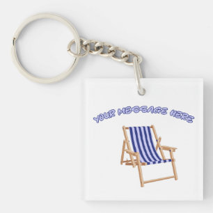 Create your own unique style with our Lawn Chair Keychain