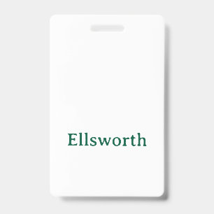 Create Your Own Vertical Plastic Badge