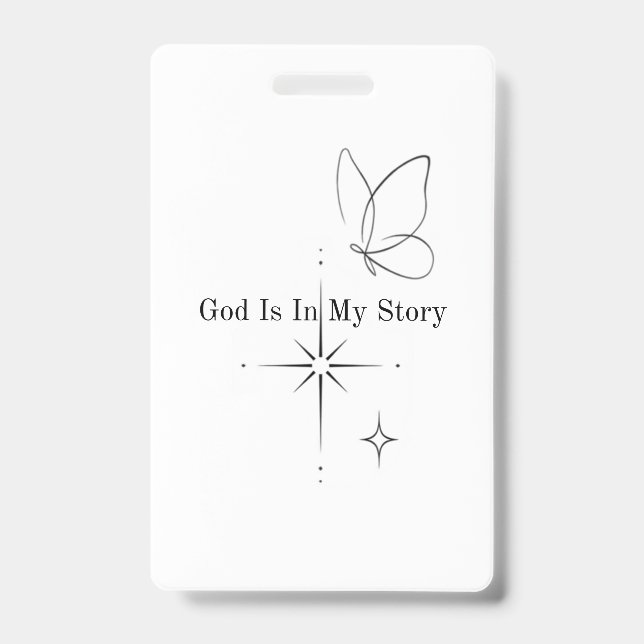 Create Your Own Vertical Plastic Badge (Front)